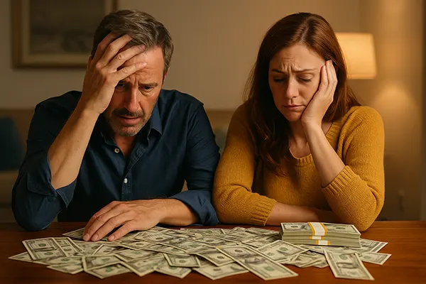 Financial downfall lottery